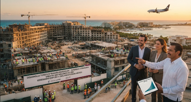 México registra fuerte crecimiento de la inversión extranjera en turismo