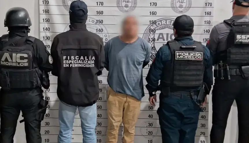 Detienen a presunto responsable del feminicidio de Claudia Tacoronte en Morelos